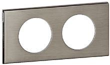 Рамка универсальная Legrand Celiane Corian 2-м. металл фактурная сталь картинка